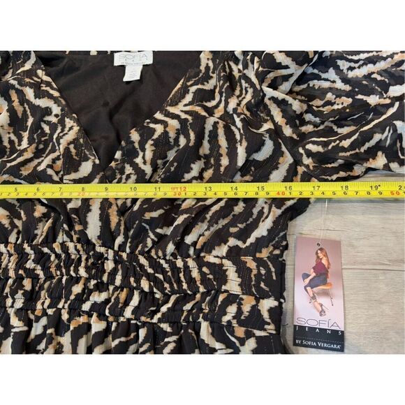 Sofia Vergara animal print maxi/midi dress size S - Picture 9 of 13